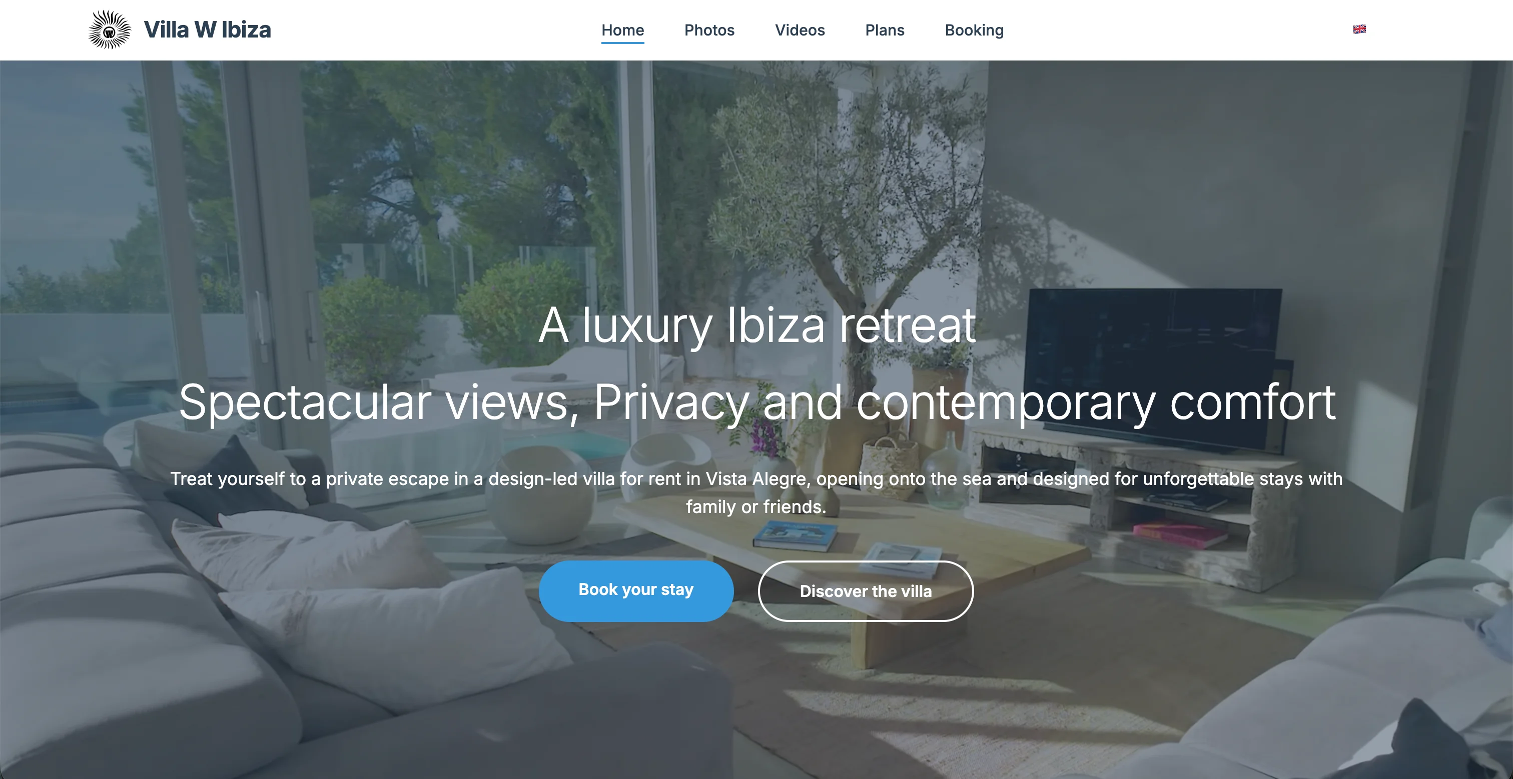 Villa W Ibiza location villa luxe