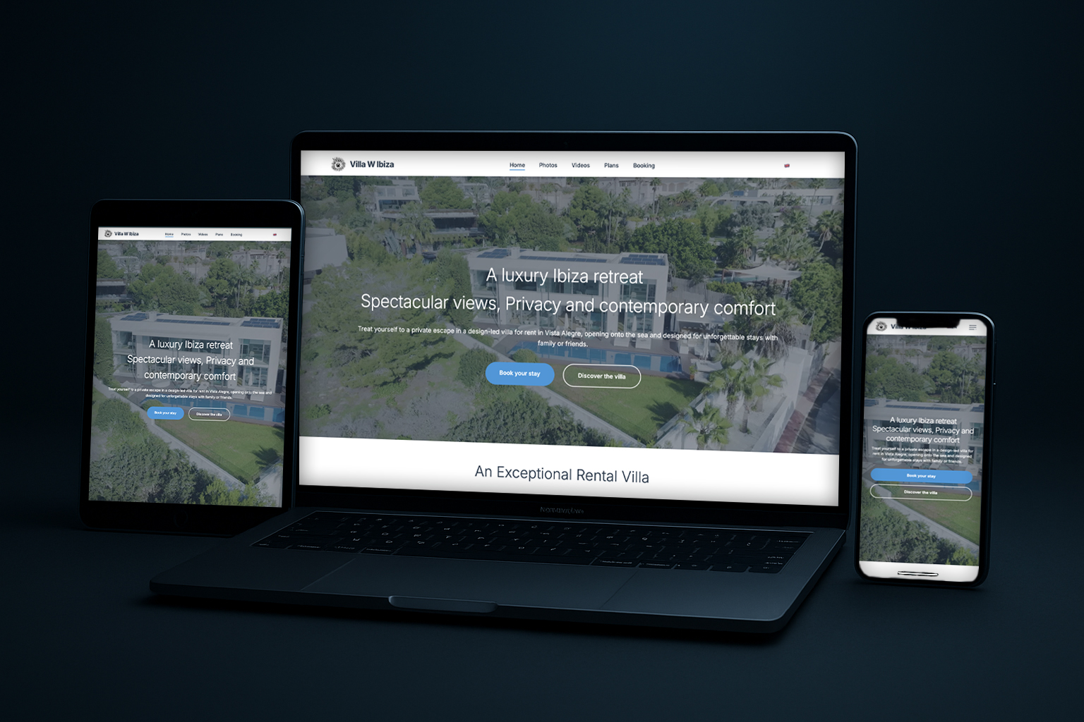 Villa W Ibiza Mockup